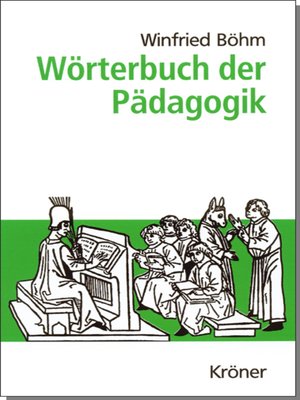 cover image of Wörterbuch der Pädagogik